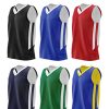 Youth Boys Reversible Mesh Performance Athletic Basketball Jerseys Blank Team Uniforms for Sports Scrimmage
