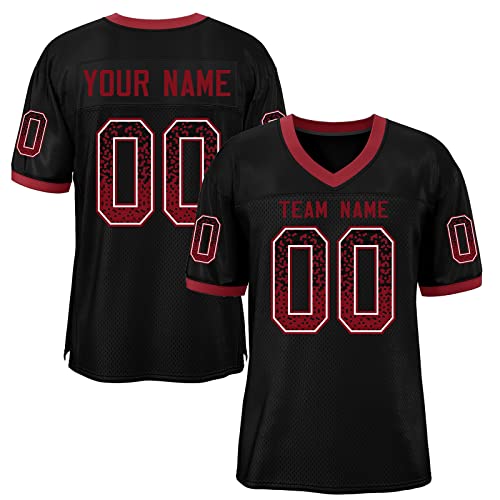 Custom Football Jersey, Personalize Football Practice Uniform, Design Any Name and Number for Your Event or Team