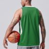41NCNLkpH-L.jpg 10-Pack Men's Reversible Custom Basketball Jerseys, Plain Mesh Athletic Sleeveless Shirts Blank Team Uniforms Set