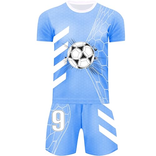 Boys Soccer Jerseys Kids Jersey Outfits Youth Football Training Uniform Fans Basketball Sport Short Set