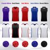 Reversible Basketball Jersey Team Athletic Scrimmage Mesh Blank Sports Uniforms S-3XL