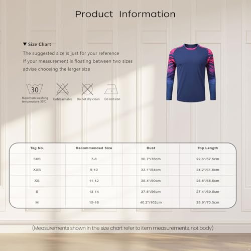 Boys Soccer Goalkeeper Jersey Football Competition Team Uniform Running Training Long Sleeve Shirts