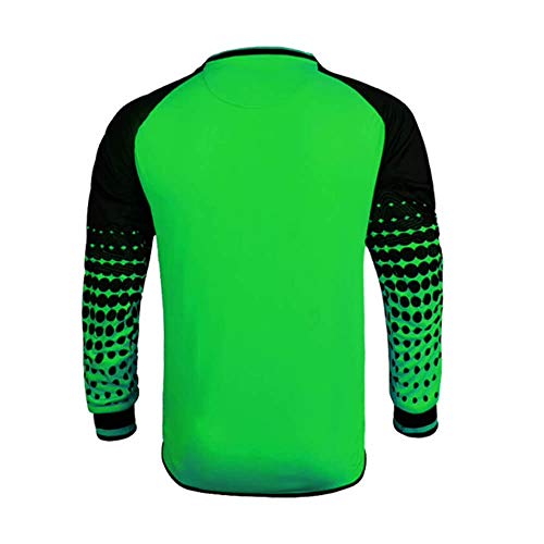 Soccer Goalie Jersey Padded Uniform Kit - Goalkeeper Jersey, Shorts, Socks - Mens Football Padded Shirt Kids/Adult size