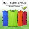 41RdyJGBsKL.jpg Scrimmage Training Vest Kids Youth Adult Soccer Practice Jersey Athletic Pinnies (12 &24 Pack)