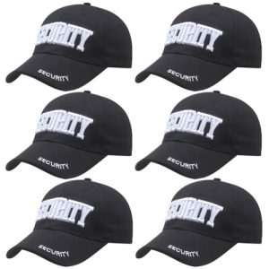 41Ronyj8GGL.jpg 3D Embroidered Security Baseball Cap - Adjustable Hat for Guard Uniform, Officer, Bouncer, Bodyguard