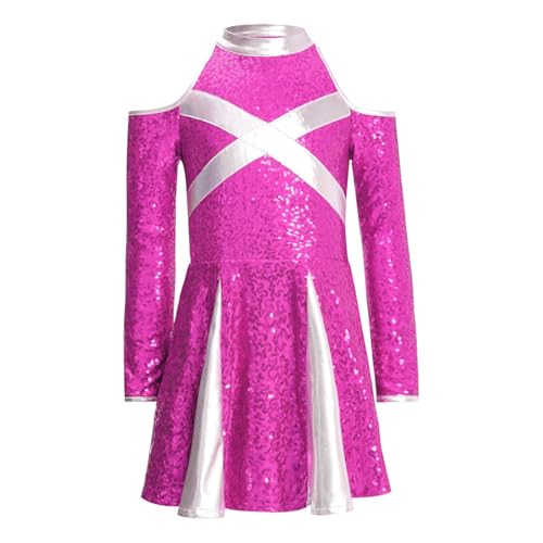 Kids Girls Cheer Leader Costume Halloween Cosplay Outfits Cheerleading Dance Dress Team Uniform
