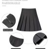 Womens Girls Pleated Tennis Skirts High Waisted A-line Skirt School Uniform Athletic Golf Skorts with Shorts,2T-4XL