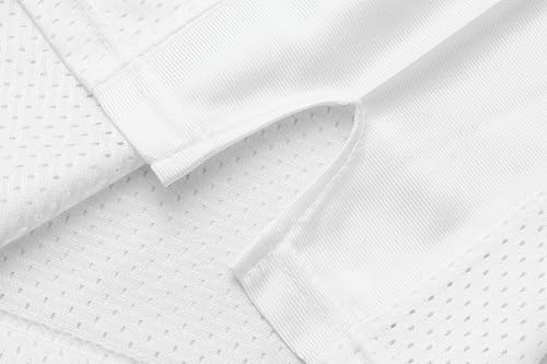 Blank Youths Football Jersey Mesh Athletic Football Shirt Practice Sports Uniform