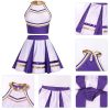 Cheerleader Costume for Women Girls Cheer Outfit Adult Cheerleading Uniform Tank Tops + Pleated Skirt 2pcs Set