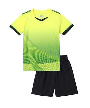 Kids Soccer Jersey Sports Team Training Shirt and Shorts Uniform