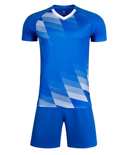 Men's Soccer Jersey Sportswear Outfit Team Training Uniform T-shirt and Shorts Kit