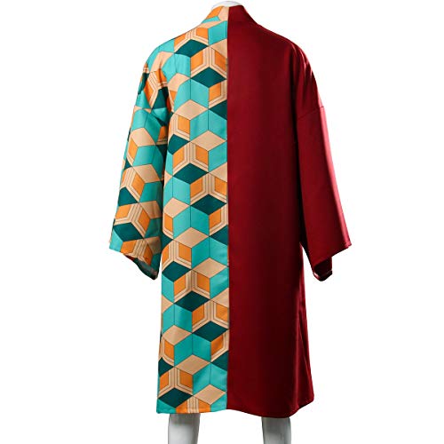 Mens Tomioka Giyuu Cosplay Costume Anime Haori Halloween Outfit Robe Kimono