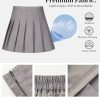 Women Pleated Skirt Tennis Golf Skorts with Lining Shorts Athletic Pleated Skirts for Women