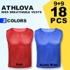 Youth Scrimmage Vests & Soccer Pennies – Breathable Mesh Soccer Pinnies, Pennies for Sports Youth