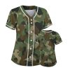 Men Baseball Jersey Solid Shirts Plain Casual Button Down Short Sleeves T-Shirt Sports Uniform S-2XL