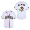Men's Mexico Eagle Jersey Button Down Short Sleeve Hip Hop Baseball Jersey Stitched