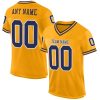 Custom Football Jersey Uniform, Gold Collection, Personalized Stitched Printed Team Name, Number for Men Women Youth