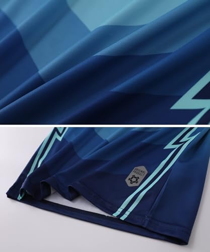 Boy's 2-Pack Soccer Jersey and Short Sets Quick Dry Sports Team Training Uniform Knit