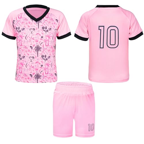 Unisex Kids Soccer Jersey for Girls Soccer Shirts Boy Soccer Outfits Soft Ideal Gift for Little Athlete 2-14 Years