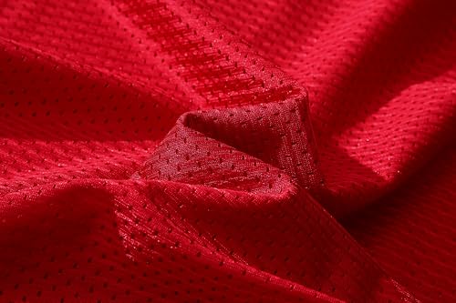 Blank Football Jersey Mesh Athletic Football Shirt Practice Sports Uniform