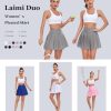 Women Pleated Skirt Tennis Golf Skorts with Lining Shorts Athletic Pleated Skirts for Women
