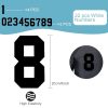 22PCS Iron on Numbers, 0-9 Jersey Numbers, Heat Transfer Number, Suitable for Sports T-Shirts and Team Uniforms, Suitable for