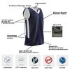Youth Boys Reversible Mesh Performance Athletic Basketball Jerseys Blank Team Uniforms for Sports Scrimmage