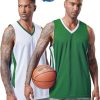 41fGAw-POtL.jpg 10-Pack Men's Reversible Custom Basketball Jerseys, Plain Mesh Athletic Sleeveless Shirts Blank Team Uniforms Set