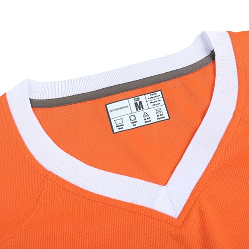 Plain Men's Football Jerseys for Unisex V-Neck Fitness T-Shirts Workout Outfits Casual Party Tops