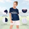 Soccer Jerseys for Kids Boys & Girls,Youth Soccer Jersey Practice Outfits Football Training Uniforms Set 4-16Y
