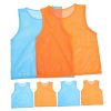 6Pcs Soccer Training Pinnies Breathable Sports Vests for Adults 61x55CM Reusable Basketball Practice Jerseys Lightweight Team