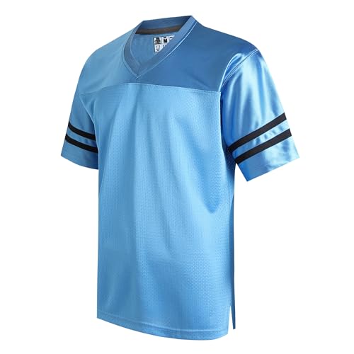 DEHANER Retro Classic Football Jerseys for Men Unisex Workout Dry-Fit Shirts Sports Uniforms Casual Tops