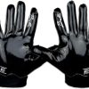 Sports Back of Hand Wide Receiver Football Gloves, Ultra-Tack Sticky & Grip, No Slip - Adult & Youth