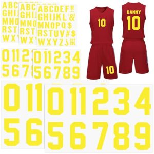 41pkniCIqlL.jpg 190 Pcs Iron on Letters Iron on Numbers Alphabets Fabric Stickers 8 Inch and 3 Inch Number Patches 2'' Heat Transfer Letters for