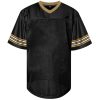 Men Blank Plain Football Jersey, Adult Hip Hop Hipster Short Sleeve Mesh Pullover Shirts,Custom Uniforms for Party