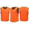 DH Mens Soccer Sports Team Practice Pinnies Scrimmage Training Mesh Vests -12 Pcs Pack