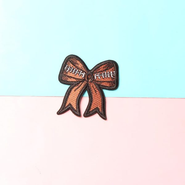 NOIAFZY 9pcs Denim Rugby Element Iron-on Cloth Patches, Embroidered Applique for Rugby Team Uniforms, DIY Backpack Decoration,