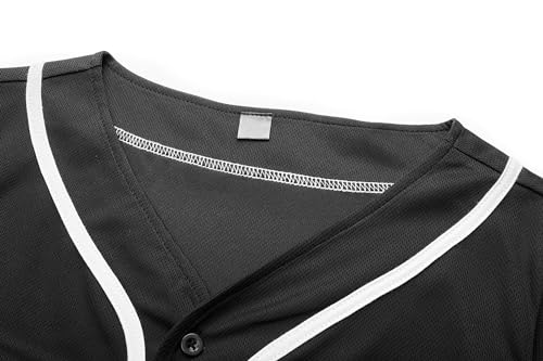 Kids Baseball Jersey Button Blank Softball Team Uniform Girls Boys Hip Hop T-Shirt Solid Color Sweatshirt