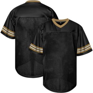 Men Blank Plain Football Jersey, Adult Hip Hop Hipster Short Sleeve Mesh Pullover Shirts,Custom Uniforms for Party