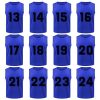 12-Pack Numbered Scrimmage Pinnies Sports Vests Team Practice Mesh Jerseys #13-24