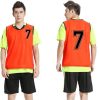 Soccer Sports Team Practice Pinnies Scrimmage Training Mesh Vests with Number-12 pcs Pack