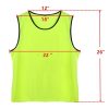 DH Mens Soccer Sports Team Practice Pinnies Scrimmage Training Mesh Vests -12 Pcs Pack