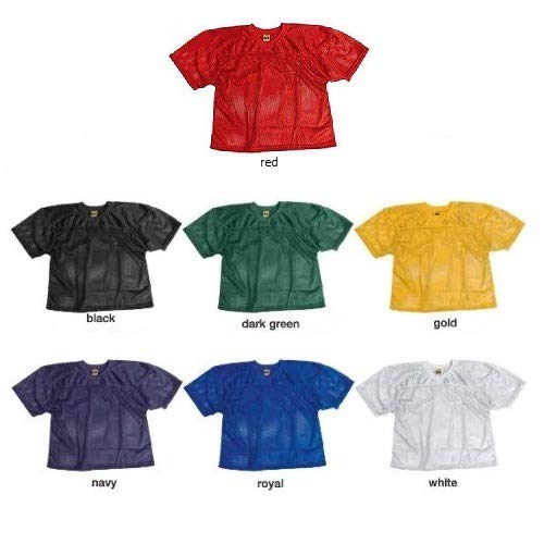 41uxP6SepL.jpg Sports ProMark Football/Lacrosse Adult Waist Length, Polyester Mesh Practice Jersey (Red, Adult XXX-Large)