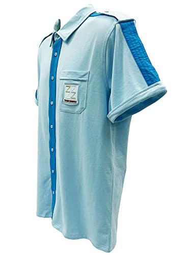 Team Zissou Uniform Shirt - Everyday Wear & Steve Costume - Detailed Cotton Button Up with Embroidered Patch - Movie Gift