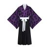 Anime Demon Kokushibou Cosplay Costume Kimono Outfits Uniform Set for Men Boys Halloween Party