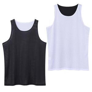 Men's Reversible Basketball Jersey Blank Mesh Jersey Team Basketball Uniforms Sport Shirts S-XXL