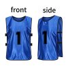 Scrimmage Training Vest Team Sports Pinnies Reversible Numbered Soccer Team Pennies Kids Youth Adult Jerseys (24 Pack)
