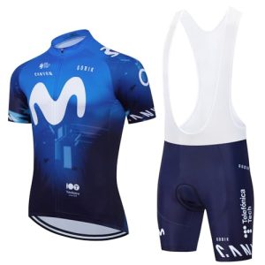 Cycling Jersey Men Set Bib Shorts Set Summer Mountain Bike Bicycle Suit Anti-UV Bicycle Team Racing Uniform Clothes