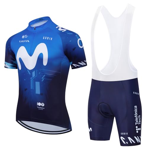 Cycling Jersey Men Set Bib Shorts Set Summer Mountain Bike Bicycle Suit Anti-UV Bicycle Team Racing Uniform Clothes