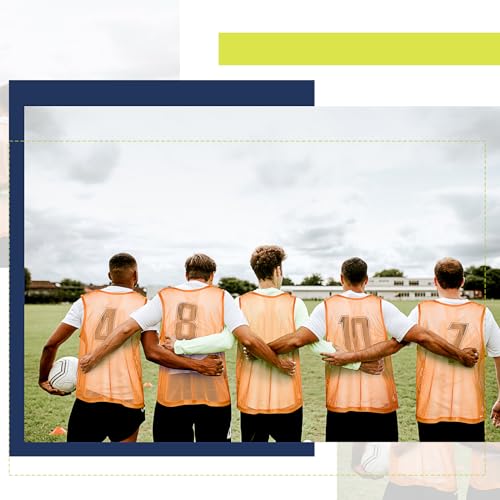 Pinnies Scrimmage Vests, Nylon Mesh Team Practice Jersey Youth Pinnies for Sports Basketball Soccer Football